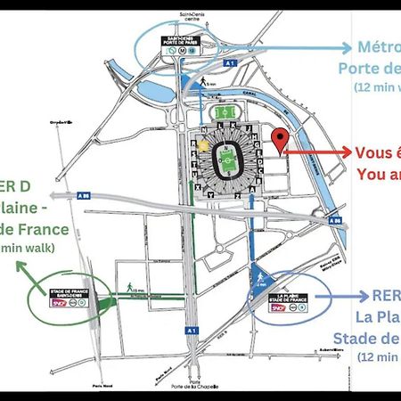 F2 Paris 10Eme Gare Du Nord - Stade De France - Parking Saint-Denis  Zewnętrze zdjęcie